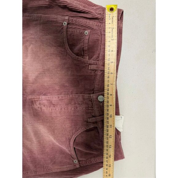 Free People We The Free Good Luck Mid-Rise Cord Barrel Jeans Size 27 - Picture 7 of 10